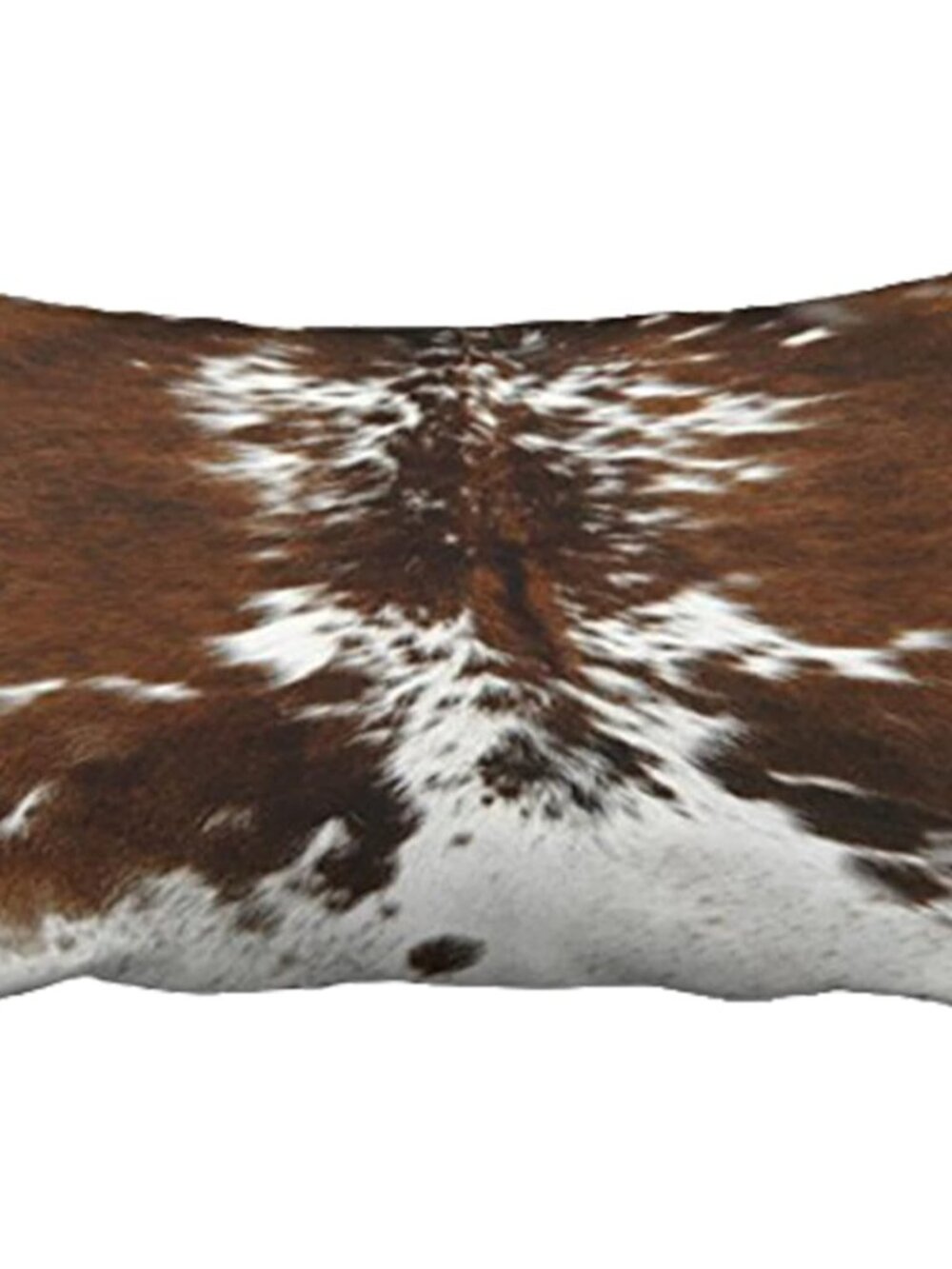 Throw Pillowcase 12 x 20 Tri Color Brown Cowhide Print Throw Pillow Cover